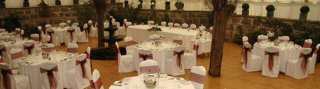 Scottish nation home and Marquee outdoors Wedding Highllands Scotland