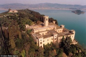 the beautiful estate is found on Lake Trasimeno, in Italy's Umbria area, and is available for sale for £2,911,200